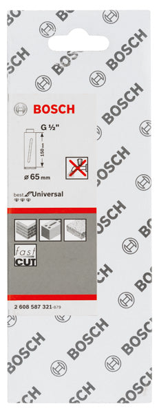 PRO Trockenbohrkrone, 65 x 150 mm, G 1/2 Zoll