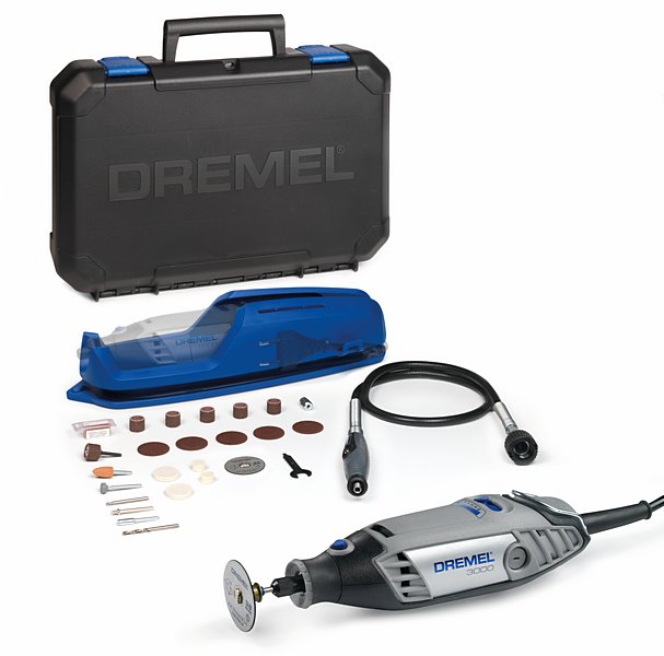 DREMEL® 3000-2/25 Multifunktionswerkzeug (130 W), 25 Zubehöre, 2 Vorsatzgerät