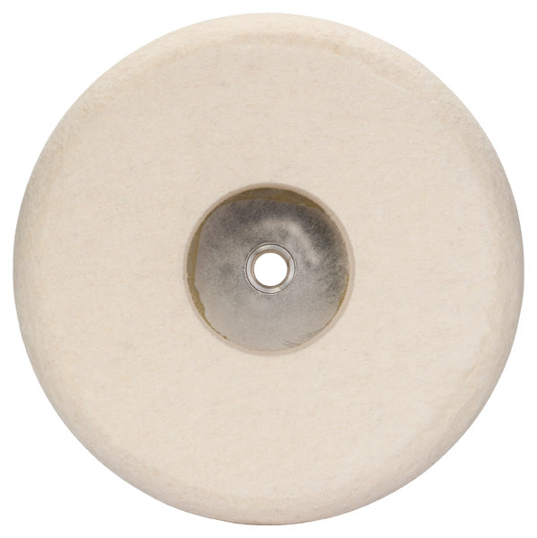 Filzpolierscheibe mit Gewinde M 14, 180 mm