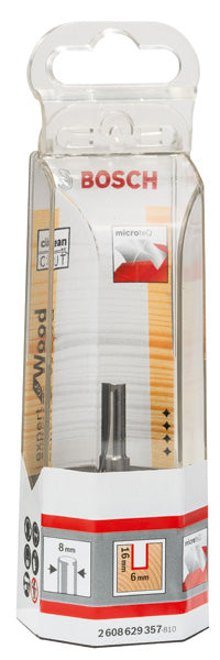 Nutfräser Expert for Wood, Voll-Carbide, 8 mm, D1 6 mm, L 16 mm, G 51 mm