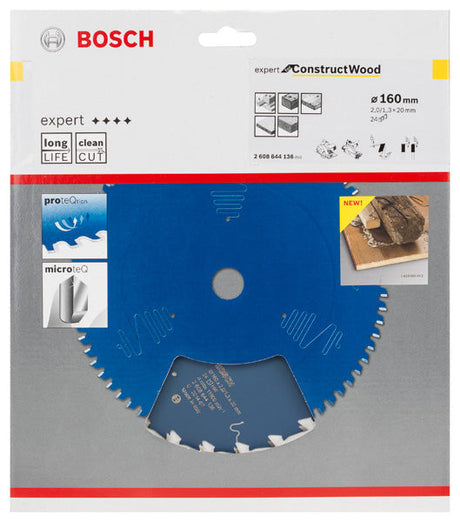 Kreissägeblatt Expert for Construct Wood H 160 x 20 - 24