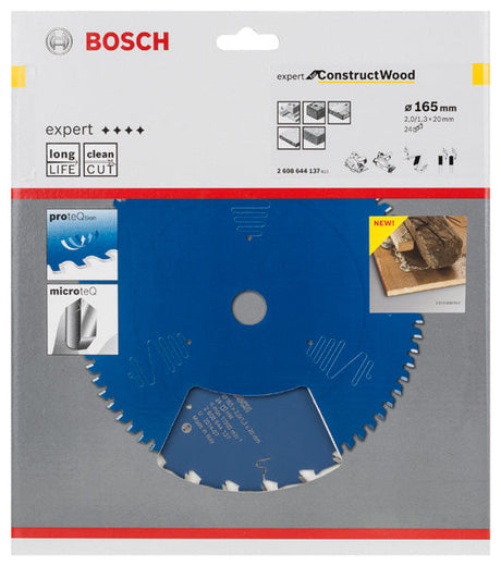 Kreissägeblatt Expert for Construct Wood H 165 x 20 - 24