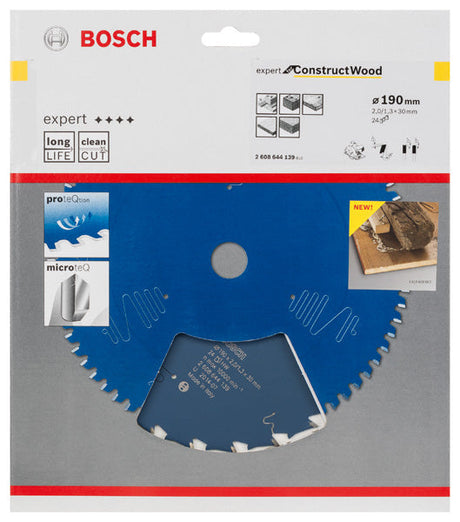 Kreissägeblatt Expert for Construct Wood H 190 x 30 - 24