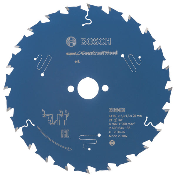 Kreissägeblatt Expert for Construct Wood H 160 x 20 - 24