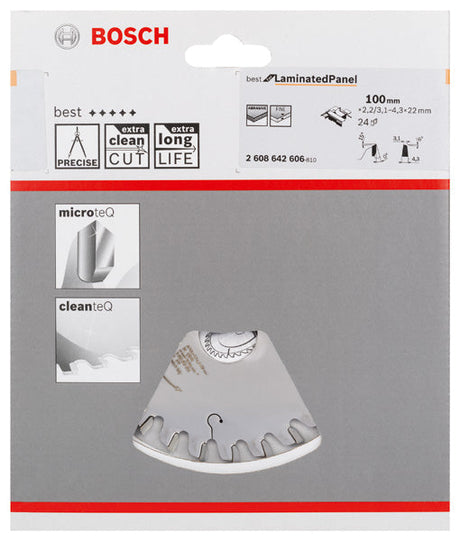 Vorritzblatt konisch, Best for Laminated Panel, 100 x 22 x 2,2 mm, 24
