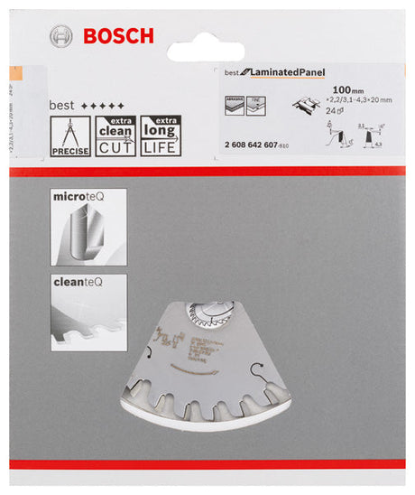 Vorritzblatt konisch, Best for Laminated Panel, 100 x 20 x 2,2 mm, 24