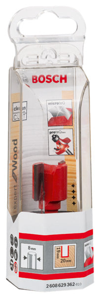 Nutfräser Expert for Wood, Carbide, 8 mm, D1 20 mm, L 19 mm, G 56 mm