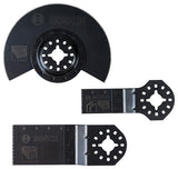 Holz-Basis-Set, 3-teilig, Sägeblätter für Multifunktionswerkzeuge