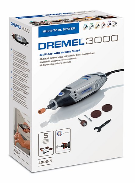 DREMEL® 3000-5 Multifunktionswerkzeug (130 W) mit 5 Zubehöre