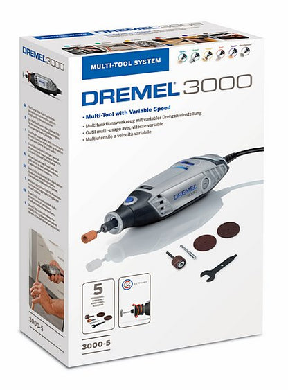 DREMEL® 3000-5 Multifunktionswerkzeug (130 W) mit 5 Zubehöre