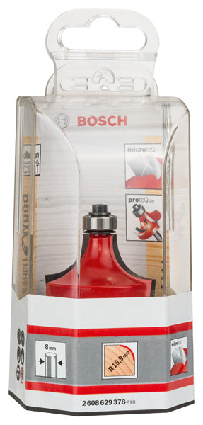 Abrundfräser Expert for Wood, 8 mm, D 44,4 mm, R1 15,9 mm, L 22,2 mm, G 64 mm