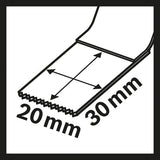 BIM Tauchsägeblatt AIZ 20 AB, Wood and Metal, 30 x 20 mm, 5er-Pack