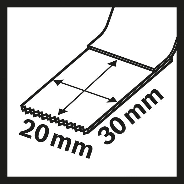 BIM Tauchsägeblatt AIZ 20 AB, Wood and Metal, 30 x 20 mm, 1er-Pack