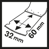 HCS Tauchsägeblatt PAIZ 32 EPC Wood, 60 x 32 mm, 1er-Pack