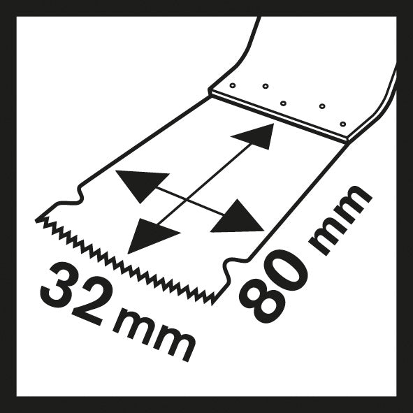 HCS Tauchsägeblatt MAIZ 32 EPC Wood, 80 x 32 mm