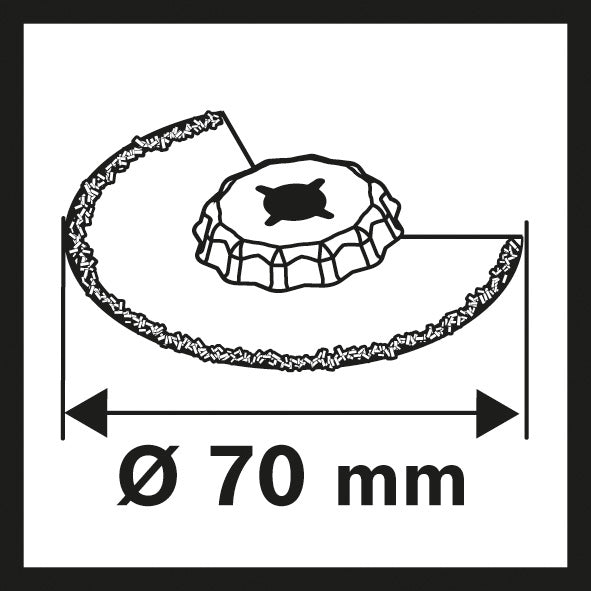 Carbide-RIFF Schmalschnitt-Segmentsägeblatt ACZ 70 RT5, 70 mm, 10er-Pack