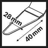 HCS Universalfugenschneider AIZ 28 SC, 40 x 28 mm, 1er-Pack