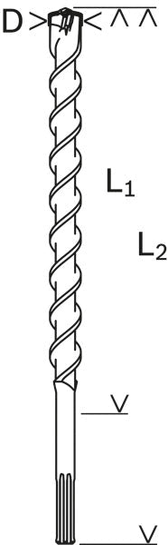 Hammerbohrer SDS max-7, 18 x 600 x 740 mm