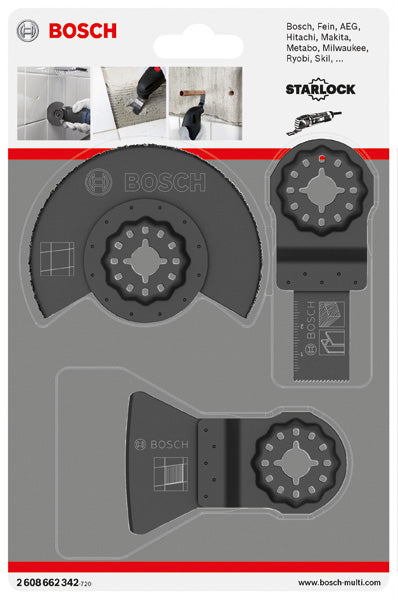 3-teiliges Fliesen-Basis-Set AIZ 20 AB (1x); ATZ 52 SC (1x); ACZ 85 MT4 (1x)