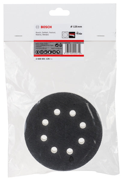 Adapter, gelocht, Durchmesser 125, für Schwingschleifer