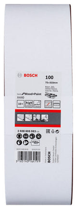 PRO X440 Schleifband, 75 x 533 mm, 100, 10-tlg.