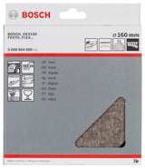 Polierfilz für Exzenterschleifer, hart, Klett, 160 mm, 2er-Pack