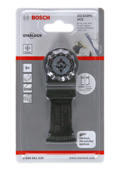 HCS Tauchsägeblatt AIZ 32 EPC Wood, 50 x 32 mm, 5er-Pack