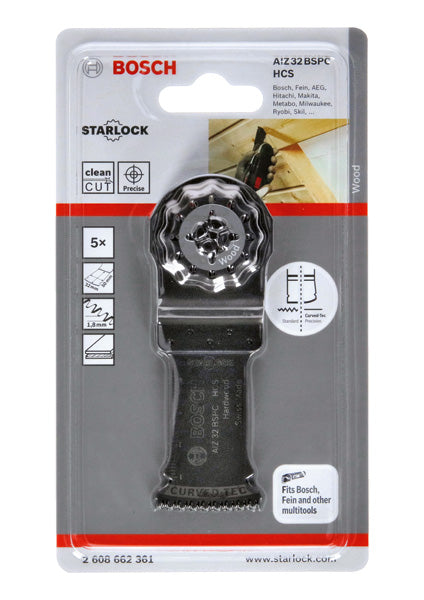 HCS Tauchsägeblatt AIZ 32 BSPC Hard Wood, 50 x 32 mm, 5er-Pack
