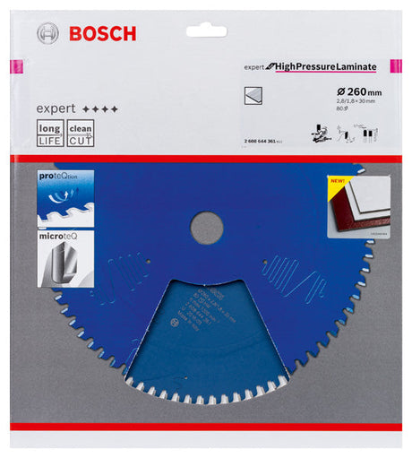 Kreissägeblatt Expert for High Pressure Laminate Kreissägeblatt 260 x 30 - 80