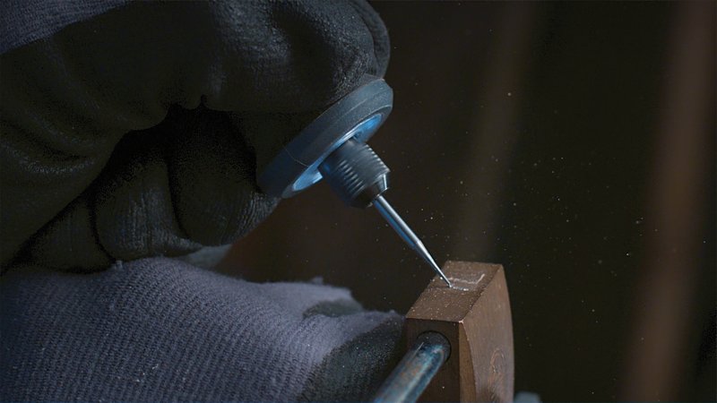 Graviermesser 0,8 mm, kleinster kugelförmiger Kopf