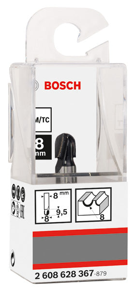 PRO Hohlkehlfräser + Zapfen, 8 x 8 x 40 mm