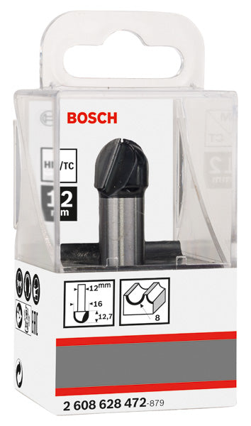 PRO Hohlkehlfräser + Zapfen, 12 x 16 x 54 mm