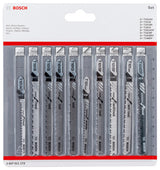 10-tlg. Stichsägeblatt-Set Clean Cutting, T-Schaft