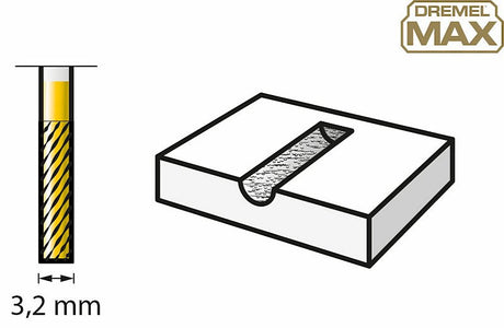 DREMEL® MAX Wolframkarbid-Fräsmesser zum Schnitzen