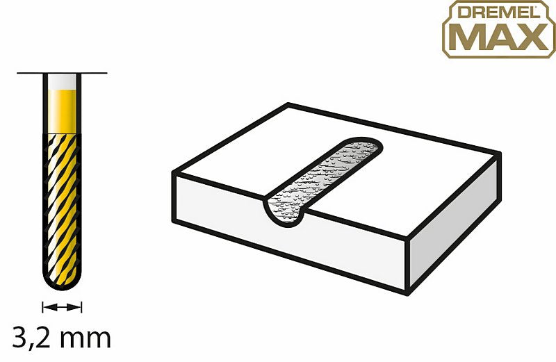 DREMEL® MAX Wolframkarbid-Fräsmesser zum Schnitzen