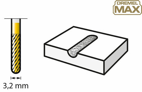 DREMEL® MAX Wolframkarbid-Fräsmesser zum Schnitzen