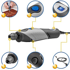 DREMEL® Stylo+, 2050-15 Multifunktionswerkzeug (9 Watt) mit 15 Zubehöre