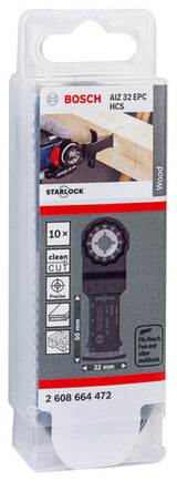 HCS Tauchsägeblatt AIZ 32 EPC Wood, 50 x 32 mm, 10er-Pack