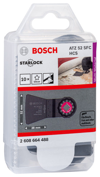 HCS Schaber ATZ 52 SFC, flexibel, 52 x 38 mm, 10er-Pack