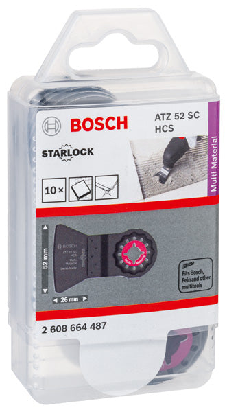 HCS Schaber ATZ 52 SC, biegesteif, 52 x 26 mm, 10er-Pack
