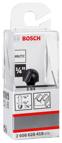 PRO Hohlkehlfräser +Zapfen, 6,35 x 12,7 x 40 mm