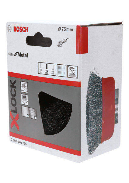 PRO Metal clean X-Lock Topfbürste, 75 x 0,3 mm
