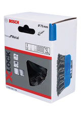 PRO Metal heavy X-Lock Topfbürste, 75 x 0,35 mm