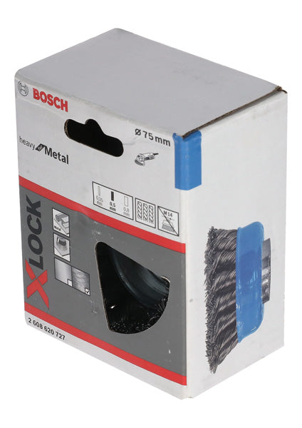 PRO Metal heavy X-Lock Topfbürste, 75 x 0,5 mm