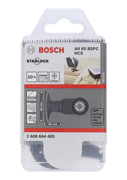 HCS Tauchsägeblatt AII 65 BSPC Hard Wood, 40 x 65 mm, 10er-Pack