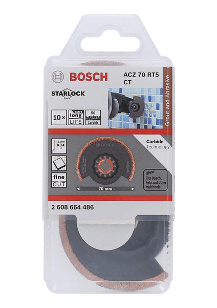 Carbide-RIFF Schmalschnitt-Segmentsägeblatt ACZ 70 RT5, 70 mm, 10er-Pack