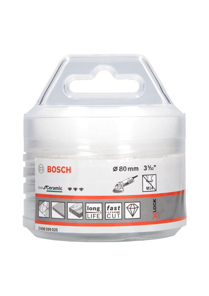 PRO Ceramic dry Trockenbohrkrone, 80 x 35 mm, X-Lock