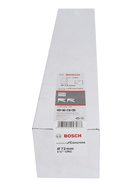 PRO Nassbohrkrone, 72 x 450 mm, G 1 1/4 Zoll UNC