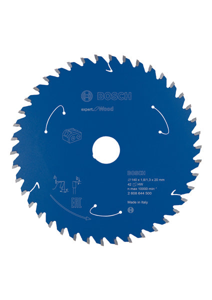 Kreissägeblatt für Akkusägen Expert for Wood, 140 x 1,8/1,3 x 20, 42 Zähne