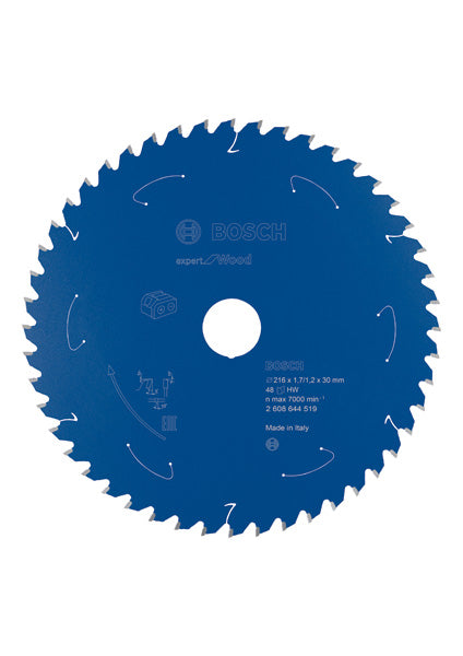 Kreissägeblatt für Akkusägen Expert for Wood, 216 x 1,7/1,2 x 30, 48 Zähne